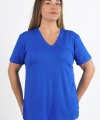Kadın V Yaka Büyük Beden T-shirt Cty-cnd-01
