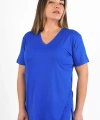 Kadın V Yaka Büyük Beden T-shirt Cty-cnd-01