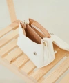 Kadın Beyaz Omuz Çantası Saten Kumaş Sunny Model Cty-lbn-6050