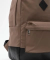 Unisex Etiket Detaylı Düz Fermuarlı Sırt Çantası cty-lbn-3442