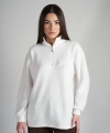 Kadın Yarım Fermuar Triko Sweatshirt cty-abr-5624