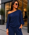 Kadın Oysho Kumaş Düşük Omuz Kolları Geniş Kesim Bluz cty-çtn-29569