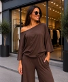 Kadın Oysho Kumaş Düşük Omuz Kolları Geniş Kesim Bluz cty-çtn-29569