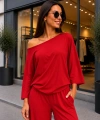 Kadın Oysho Kumaş Düşük Omuz Kolları Geniş Kesim Bluz cty-çtn-29569