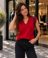 Kadın Triko V Yaka Süveter cty-çtn-9566