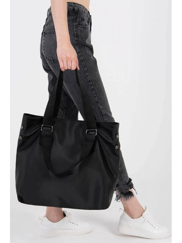 Kadın Siyah Shopper Omuz Çantası Cty-lbn-6004