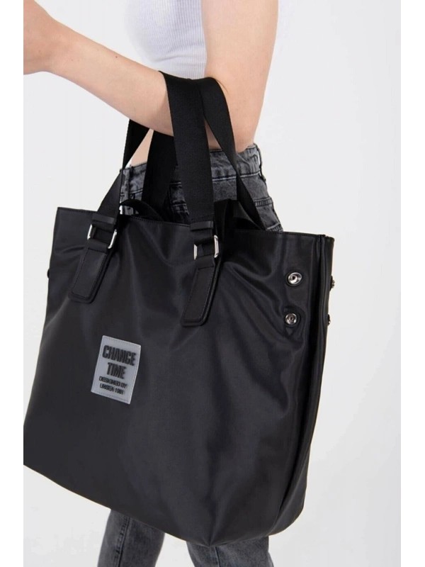 Kadın Siyah Shopper Omuz Çantası Cty-lbn-6004