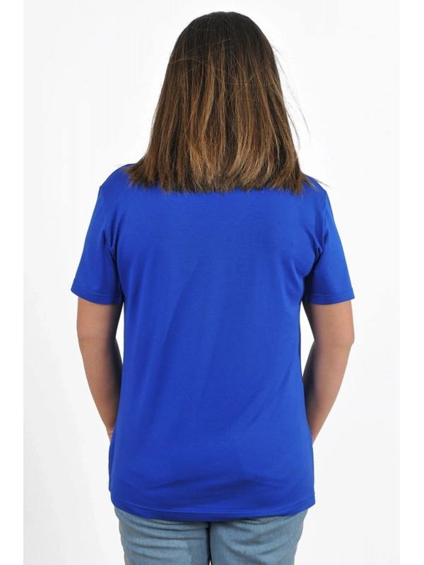 Kadın V Yaka Büyük Beden T-shirt Cty-cnd-01