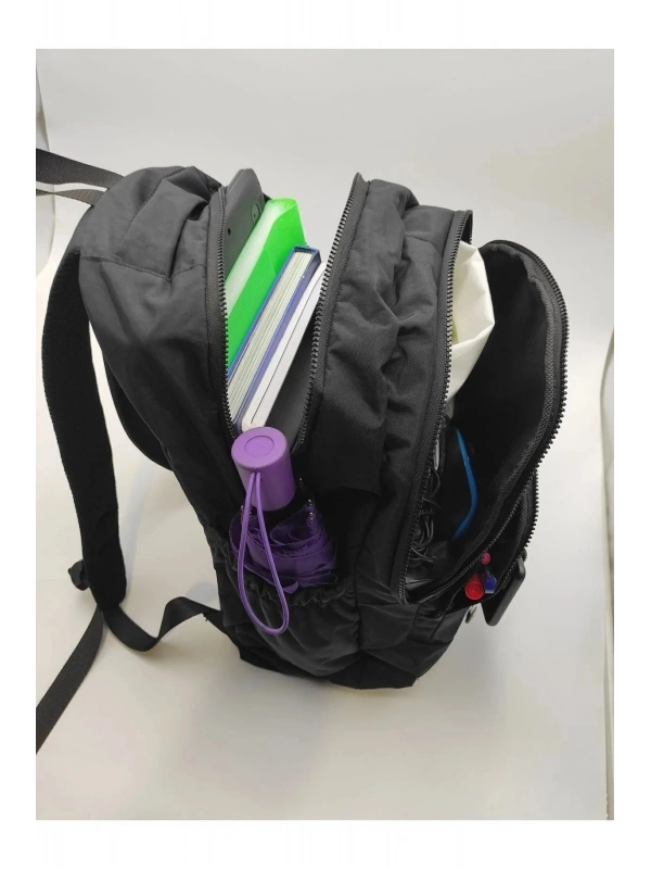 Unisex Krinkıl Okul Sırt Çantası Ortaokul Lise Üniversite Su Geçirmez Kumaş Laptop Cepli cty-lbn-201