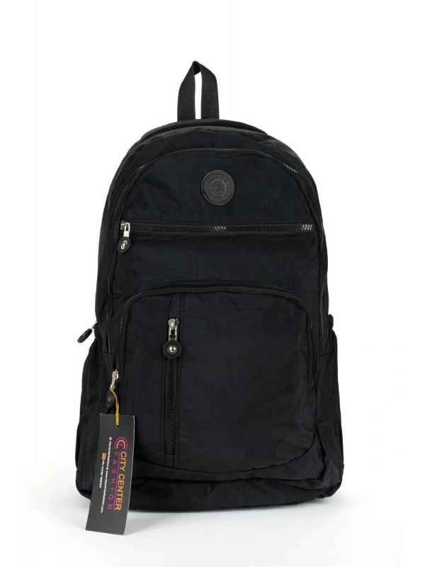 Unisex Okul Sırt Çantası Astar ve Askıları Güçlendirilmiş Lüx Krinkıl Su Geçirmez Kumaş Büyük Boy cty-lbn-301