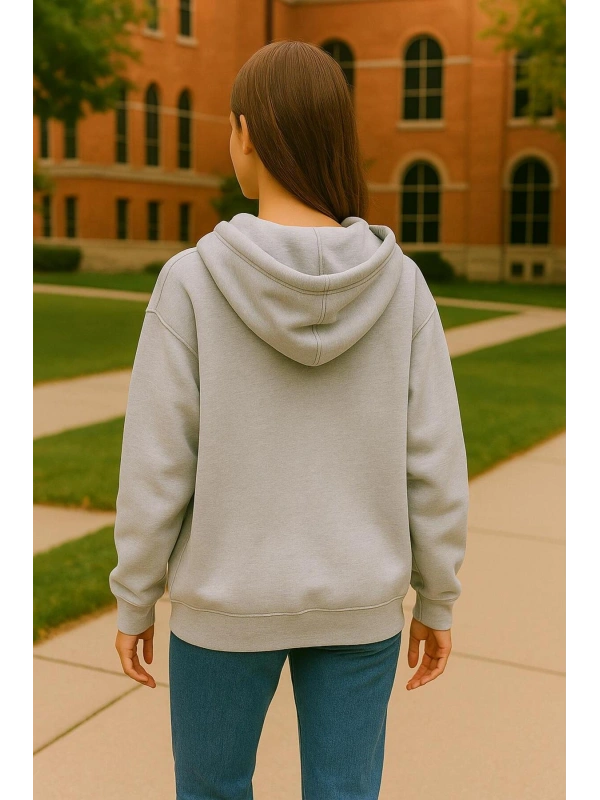 Kapüşonlu Oversize Sweatshirt Ceket cty-abr-8682