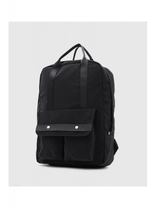 Unisex Önden Cepli Sırt Çantası Su Geçirmez Kumaş Backpack cty-lbn-9239