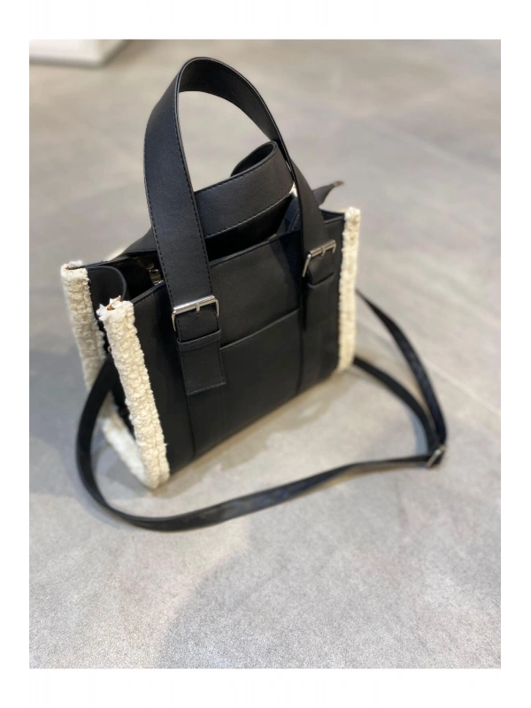 Kadın Kemerli Peluş Detay Kol Ve Omuz Çantası City Çanta Cty-lbn-9285-2