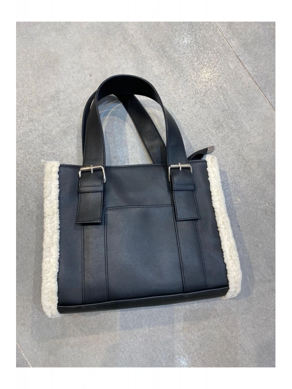 Kadın Kemerli Peluş Detay Kol Ve Omuz Çantası City Çanta Cty-lbn-9285-2