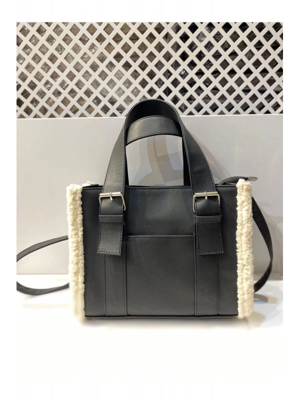Kadın Kemerli Peluş Detay Kol Ve Omuz Çantası City Çanta Cty-lbn-9285-2