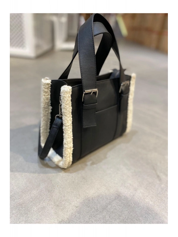 Kadın Kemerli Peluş Detay Kol Ve Omuz Çantası City Çanta Cty-lbn-9285-2