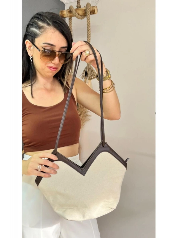 Kadın Kanvas Tote Çanta cty-lbn-3364