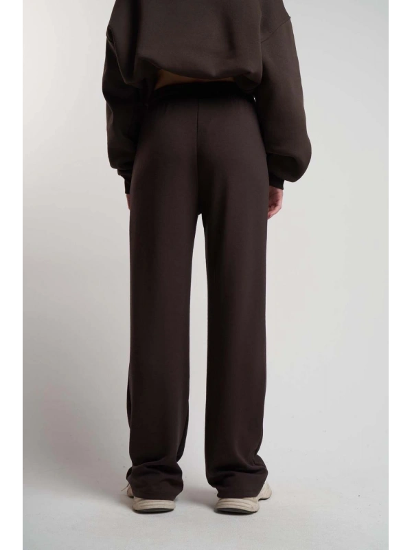 Kadın Bel Lastik Bol Paça Modal Pantolon cty-abr-2045