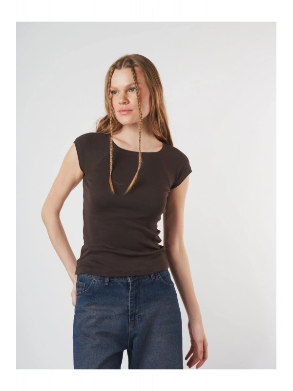 Bisiklet Yaka Basic Ribana Bluz cty-abr-1890