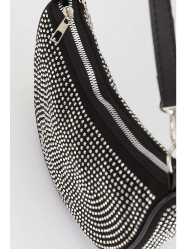 Oval Baget Taşlı Çanta cty-lbn-6440
