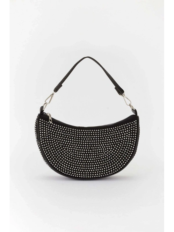Oval Baget Taşlı Çanta cty-lbn-6440