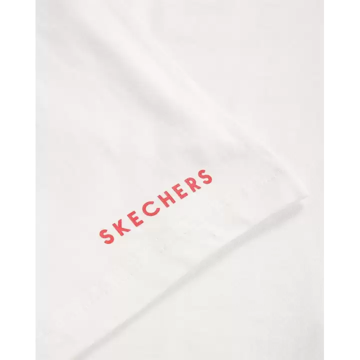 Skechers W Graphic Tee Puff Print Crew Neck Kadın Tişört