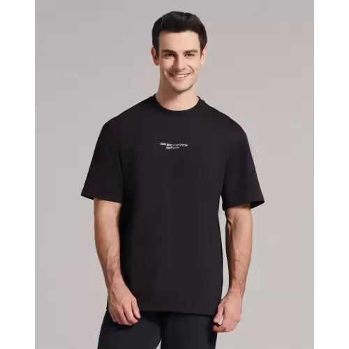 Skechers M Graphic Tee Reflect Logo Oversize Erkek Tişört