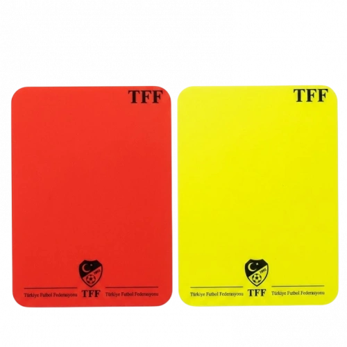 Sarı Kırmızı Kart, Hakem Kartı, TFF Baskılı, Parlak Renkler- 11x8cm