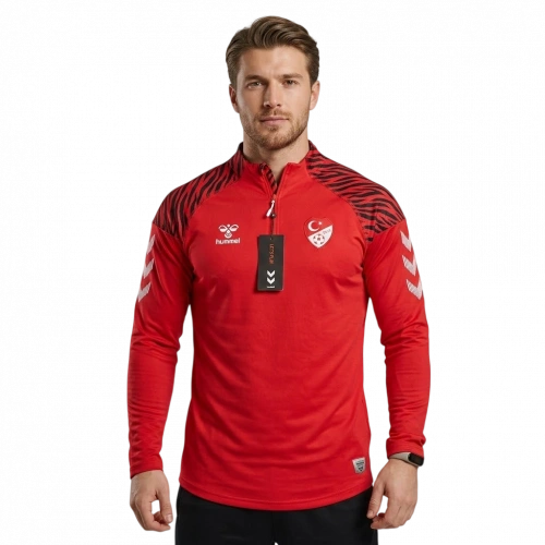 Hummel Antrenman Eşofman Üst - Kırmızı