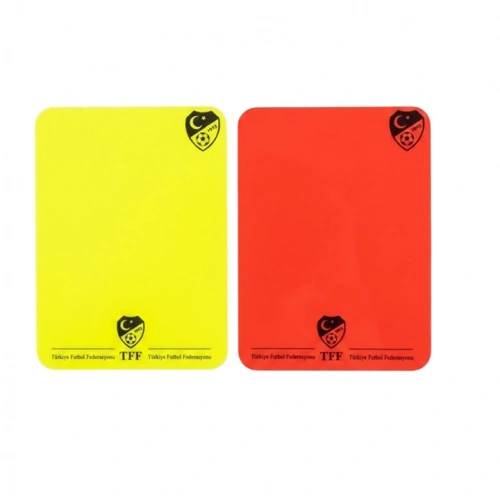 Sarı Kırmızı Kart, Hakem Kartı, TFF Baskılı, Parlak 11x8cm