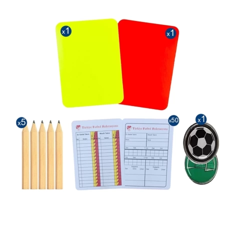 Yellow Red Card Set, Referee Card Set, Football Referee Card Set