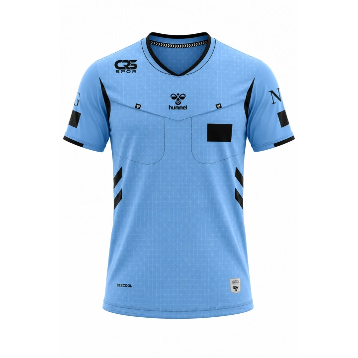 HUMMEL Hakem Forması Mavi Kısa Kol 2026-2027