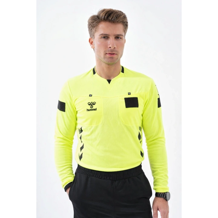 HUMMEL Hakem Forması Sarı Uzun Kol 2024-2026