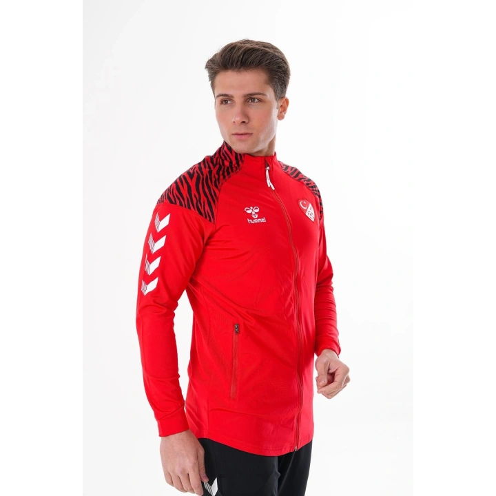 Hummel Kamp Ders Eşofman Üst, Kırmızı, Hummel Hakem Kamp Eşofmanı
