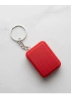 Kırmızı Kart Şekilli Clicker Anatarlık, Hakem Anahtarlık, 4x3cm