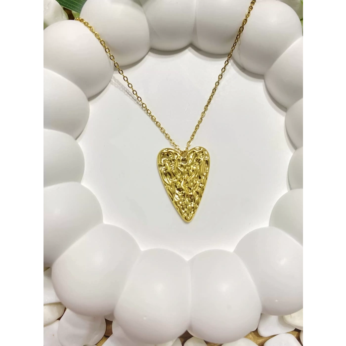 316L ÇELİK KALP FİGÜRLÜ KOLYE (40+5 cm)