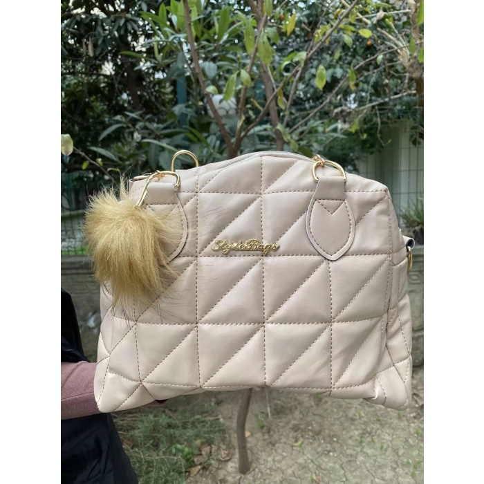 KAPİTONE TASARIM EL KOL ve OMUZ ÇANTASI