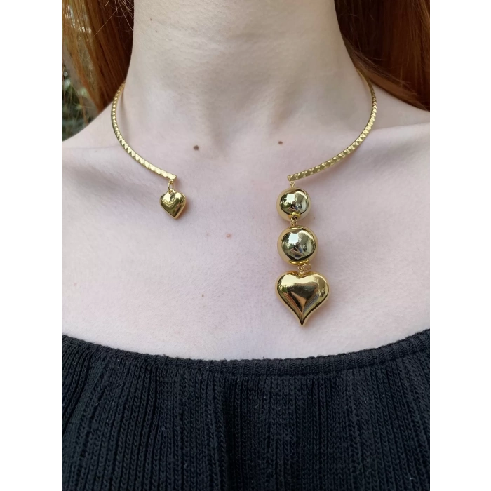 316/L ÇELİK KALP FİGÜRLÜ KOLYE