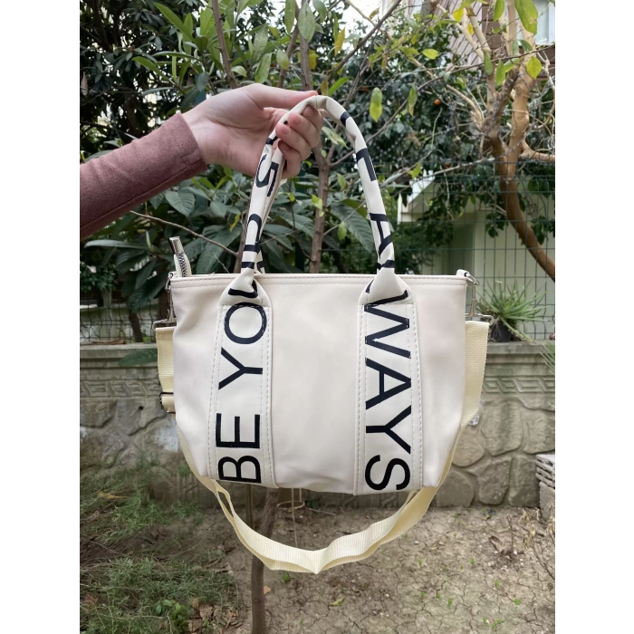 YAZI DETAY TASARIM ÇANTA