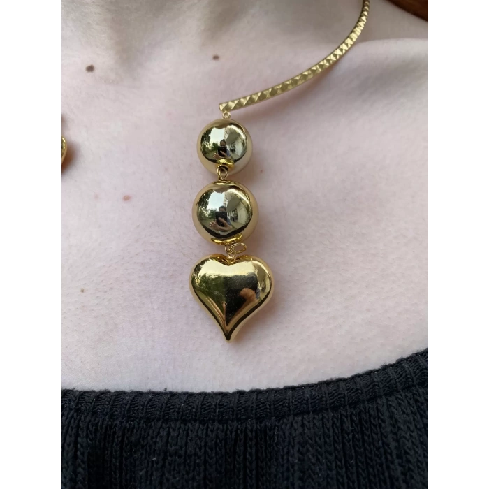 316/L ÇELİK KALP FİGÜRLÜ KOLYE