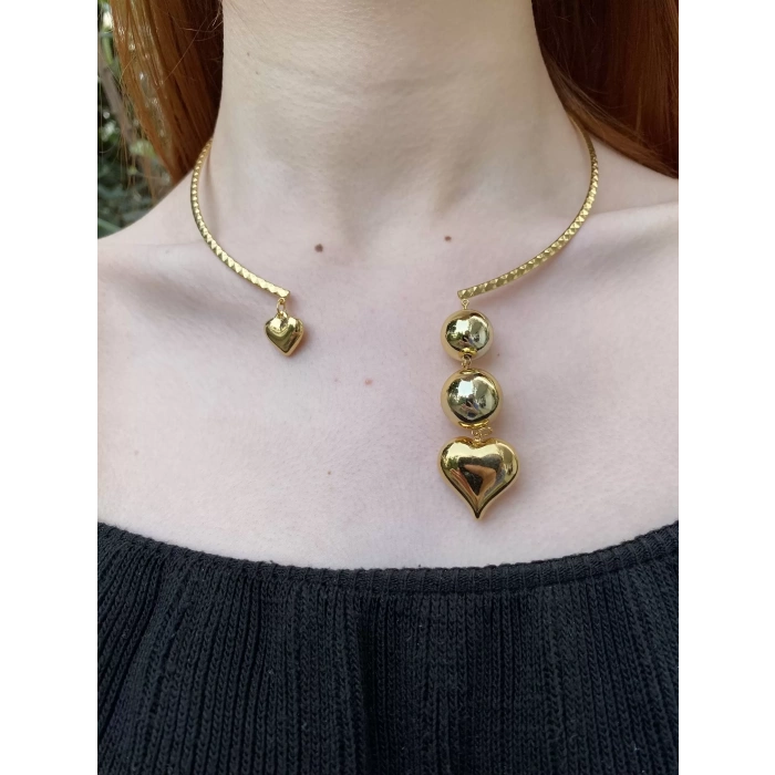 316/L ÇELİK KALP FİGÜRLÜ KOLYE