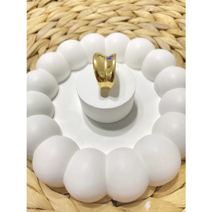 ALTIN RENK AYARLANABİLİR ÇELİK YÜZÜK