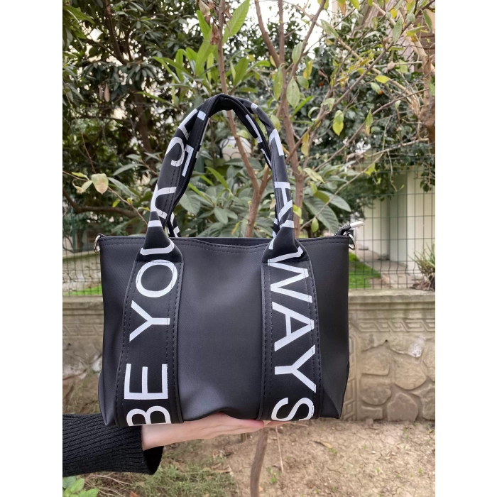 YAZI DETAY TASARIM ÇANTA