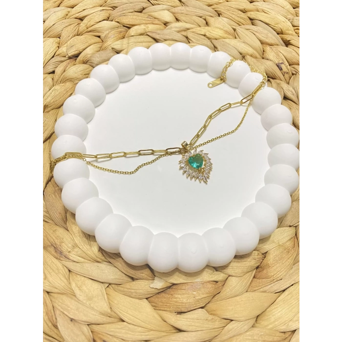 2Lİ ÇELİK KALP FİGÜRLÜ BİLEKLİK