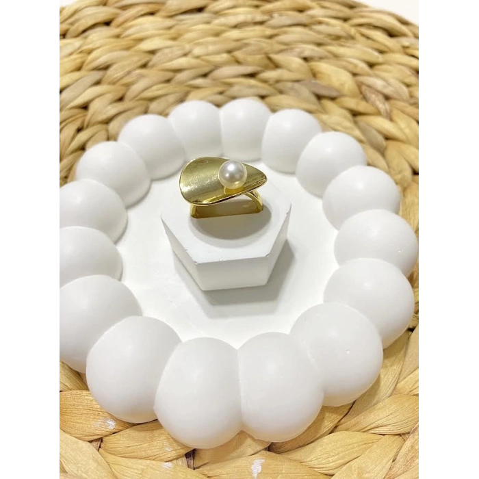 ÇELİK İNCİ DETAY AYARLANABİLİR YÜZÜK