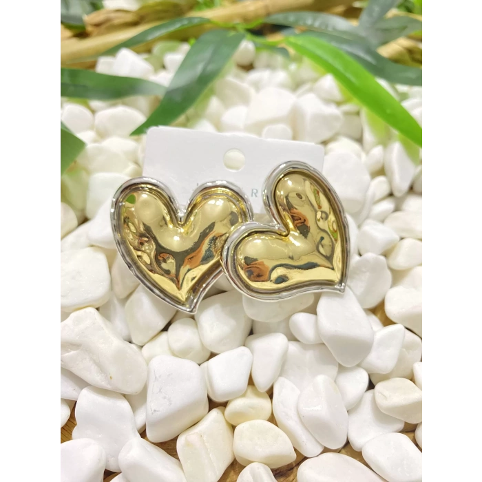 İTHAL LUX KALP FİGÜRLÜ KÜPE AĞIR