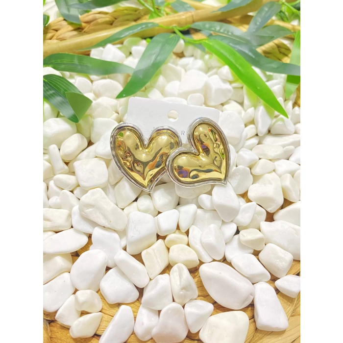 İTHAL LUX KALP FİGÜRLÜ KÜPE AĞIR