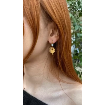 ÇELİK YONCA TAŞLI KÜPE