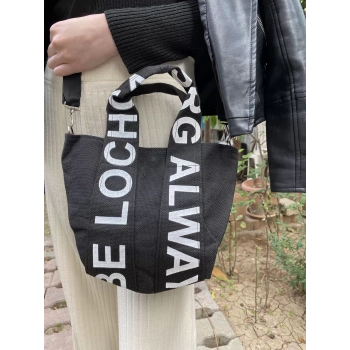 KANVAS YAZI TASARIM ÇANTA