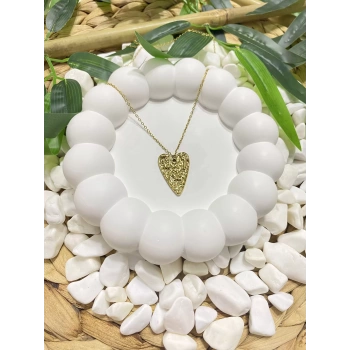 316L ÇELİK KALP FİGÜRLÜ KOLYE (40+5 cm)